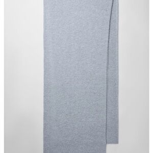 ALO Yoga Merino Wool Oversized Scarf Hazy Heather Grey - New